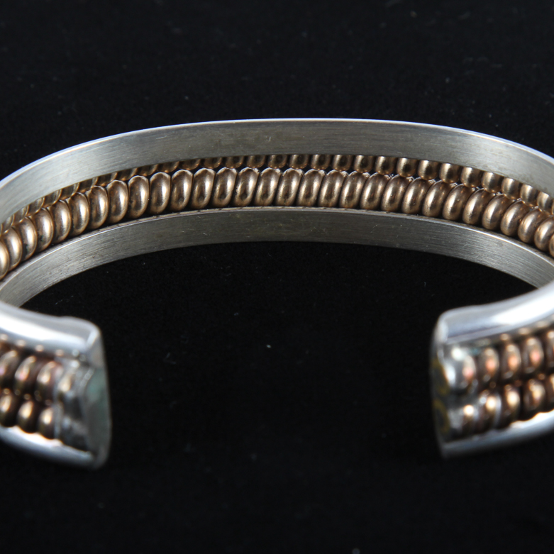 Tahe Sterling Silver Cuff Bracelet