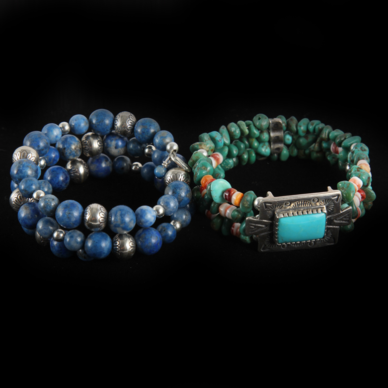 Duo of Native American Style Bracelets