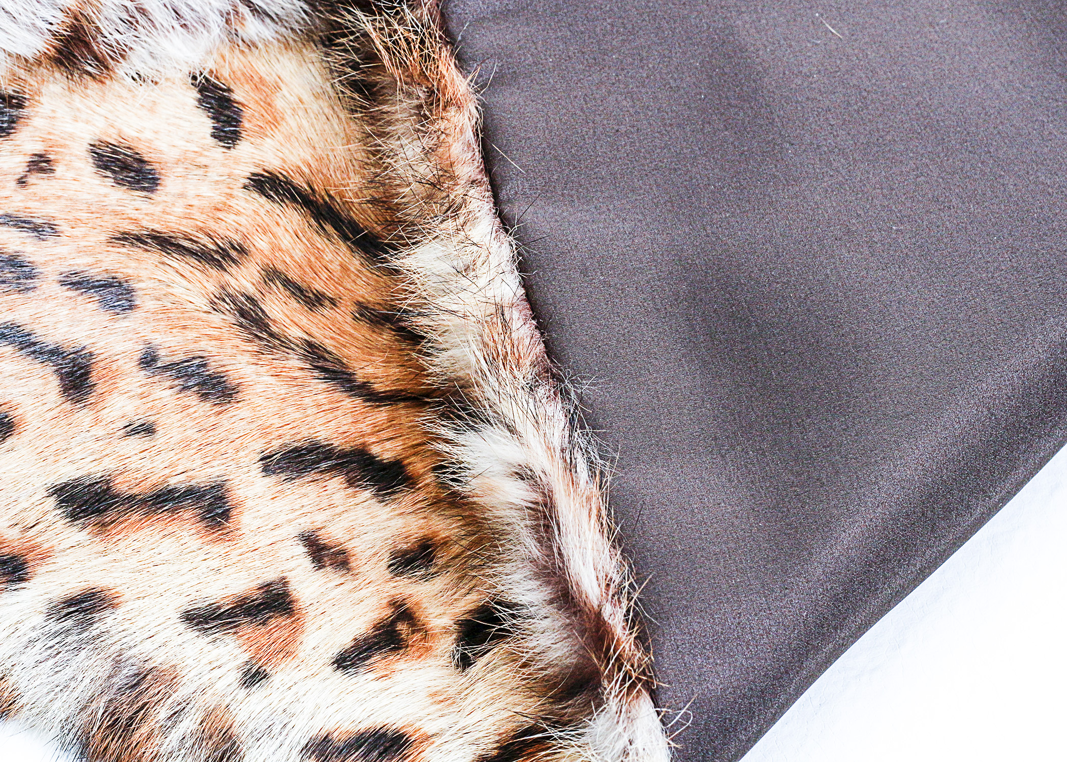 Tory Burch Rabbit Fur Wrap with Spots