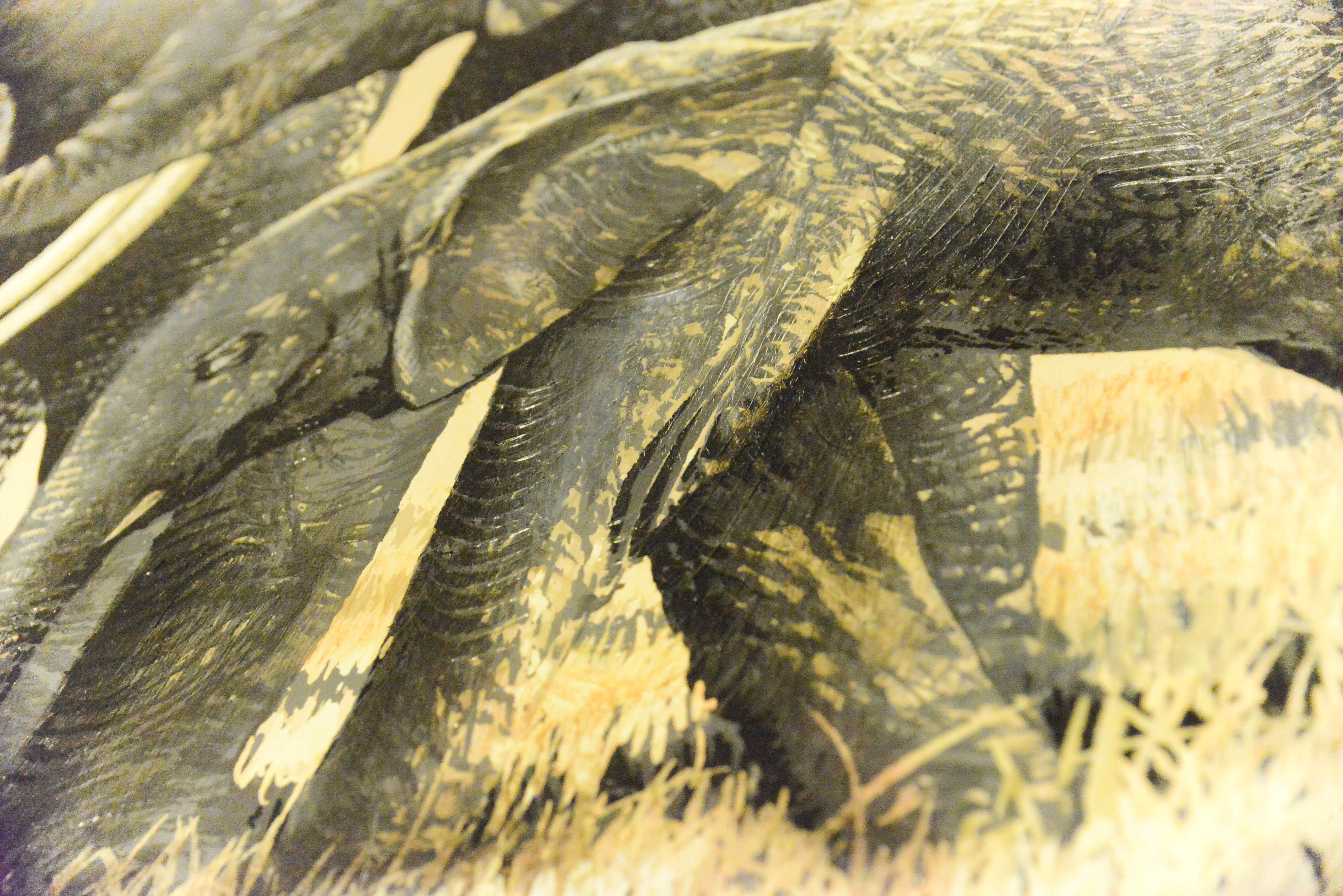 Oil on Canvas Titled "Elephant Walk" signed by Anderson