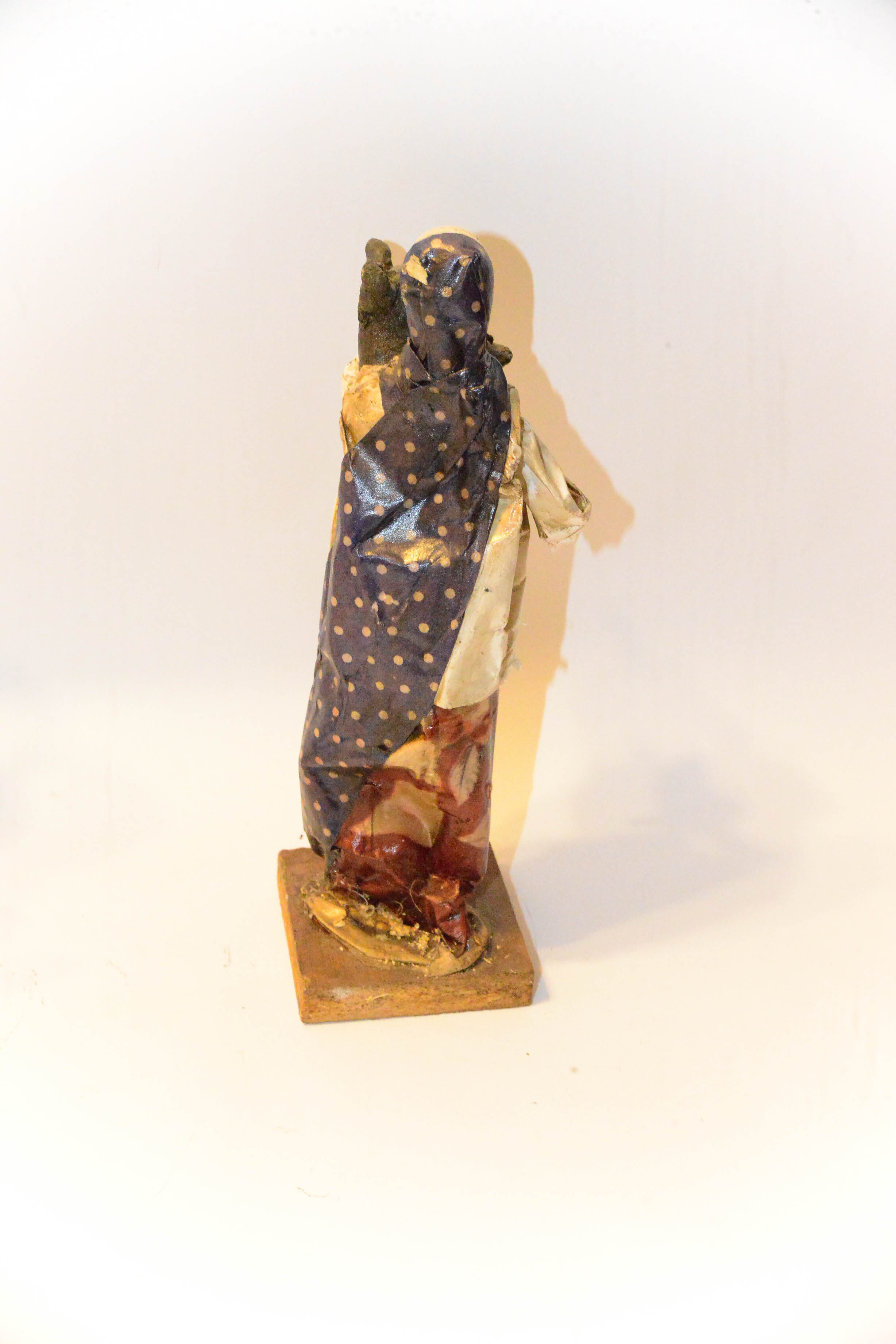 Vintage Folk Art Mexican Paper Mache Peasant Statues