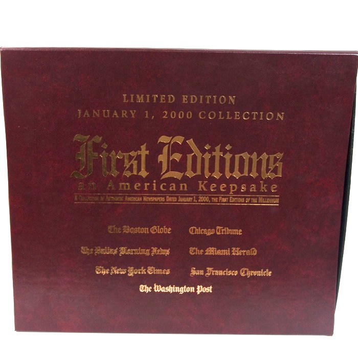 First Edition January 1, 2000 Newspapers