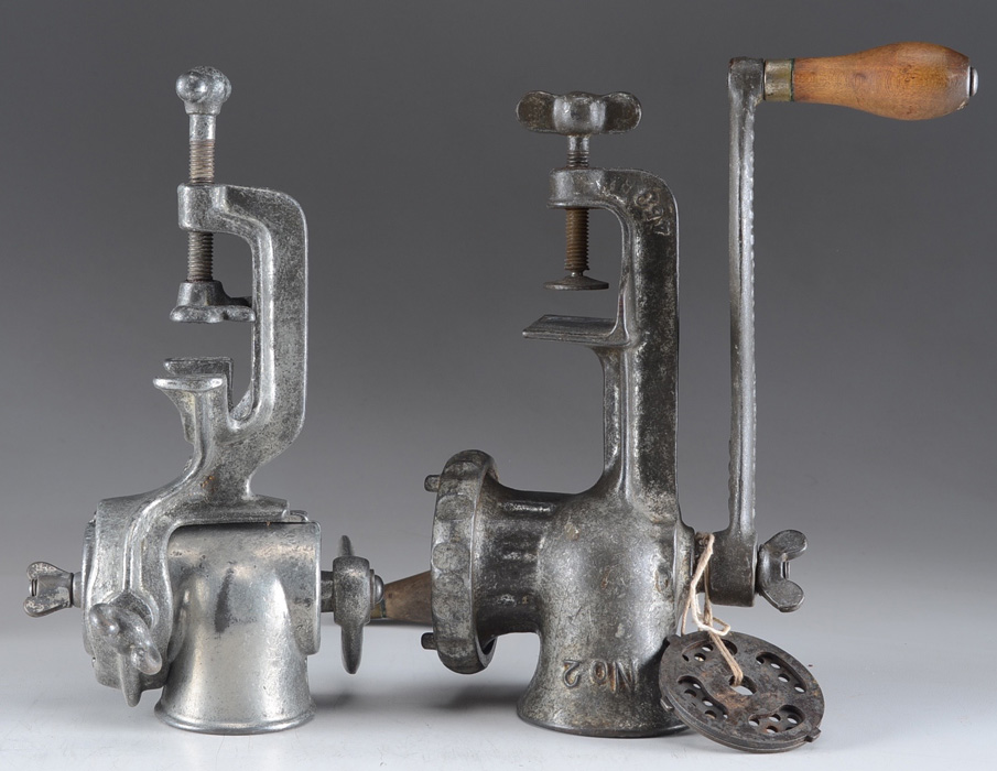 Collection of Three Vintage Meat Grinders