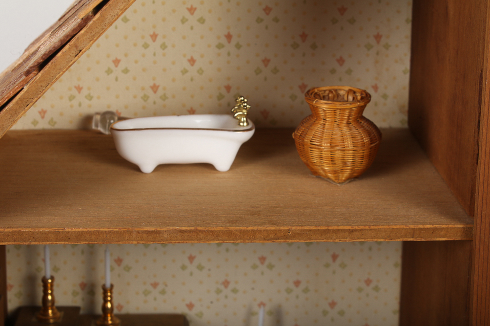 Dollhouse Shadow Box with Furniture