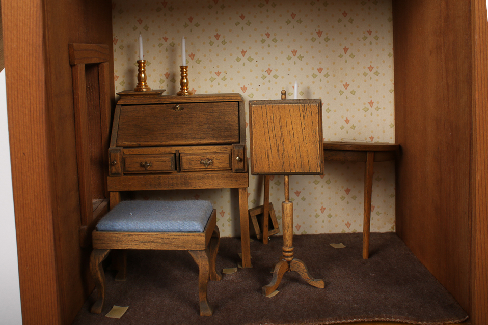 Dollhouse Shadow Box with Furniture