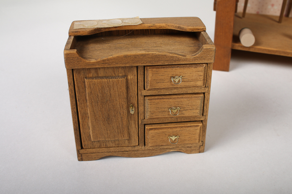 Dollhouse Shadow Box with Furniture