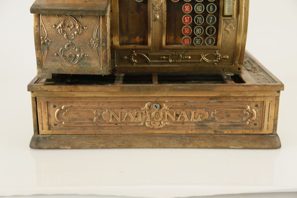 Antique Brass National Cash Register