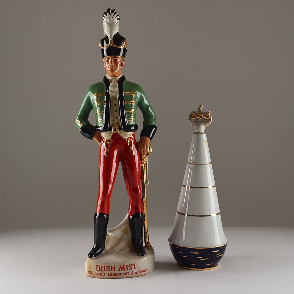 Pair of Vintage Ceramic Decanters