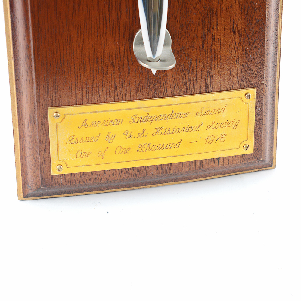 American Independence Sword With Sterling Silver, Diamond, and Sapphire Hilt