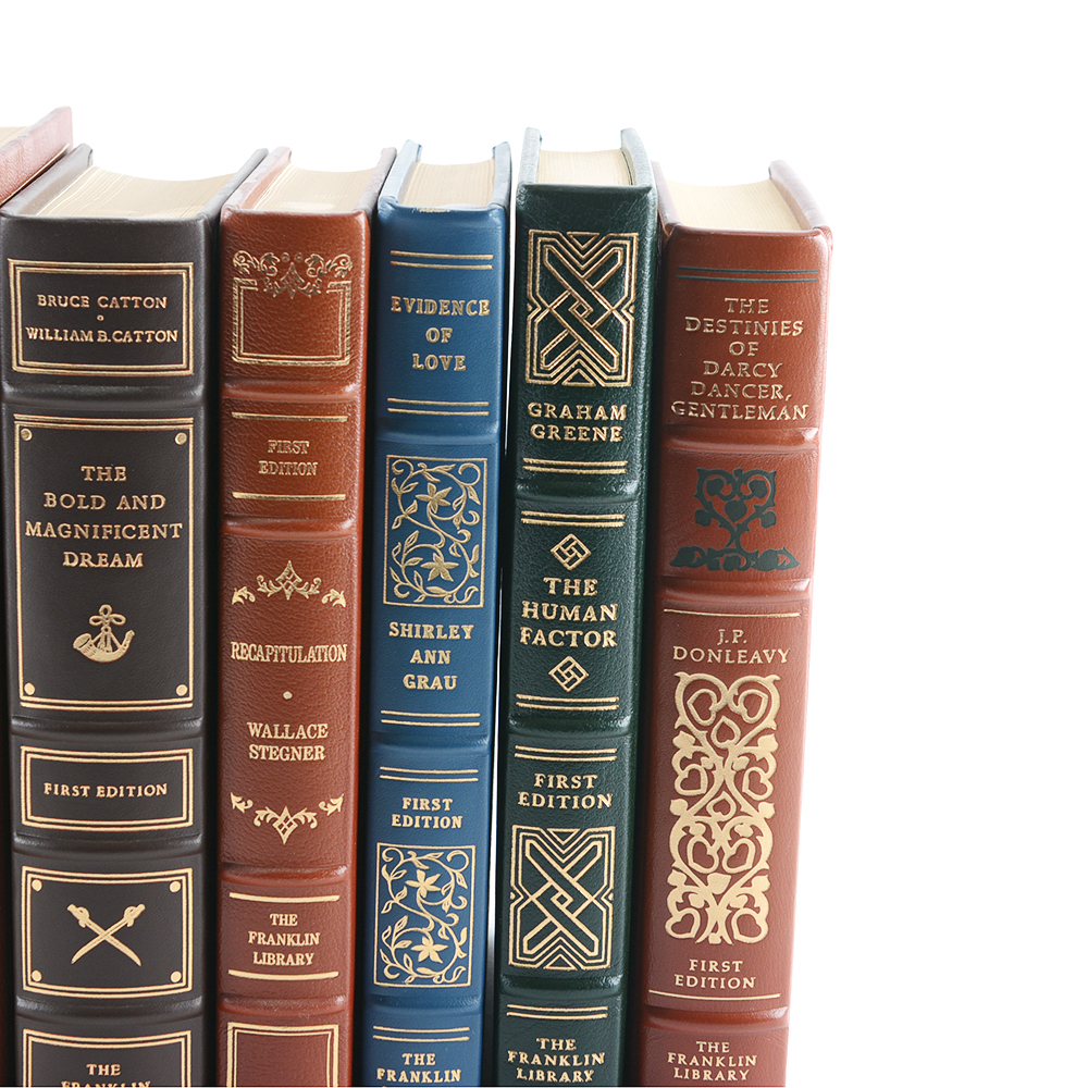 Handsome Collection of First Edition Leather Bound Franklin Library Books