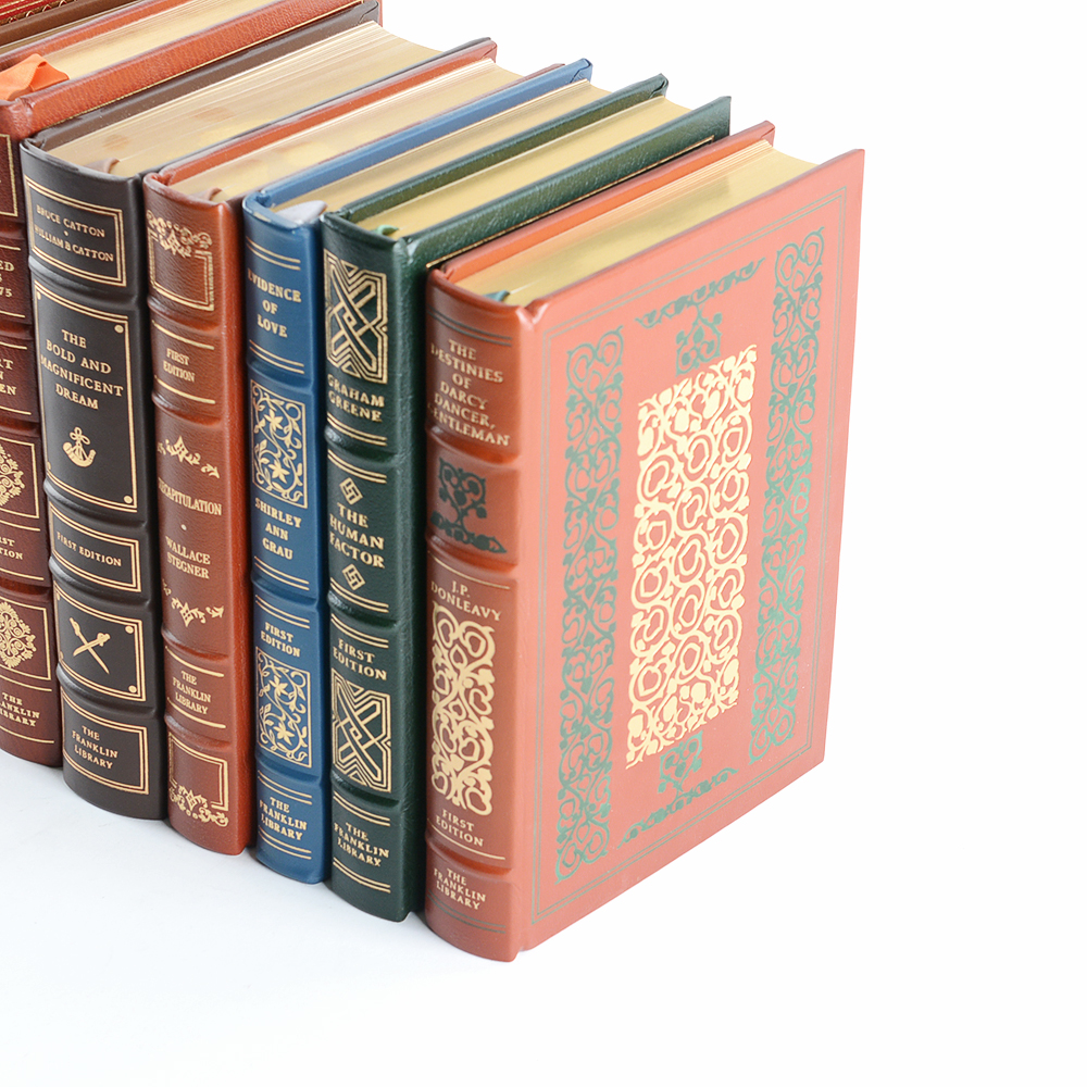 Handsome Collection of First Edition Leather Bound Franklin Library Books