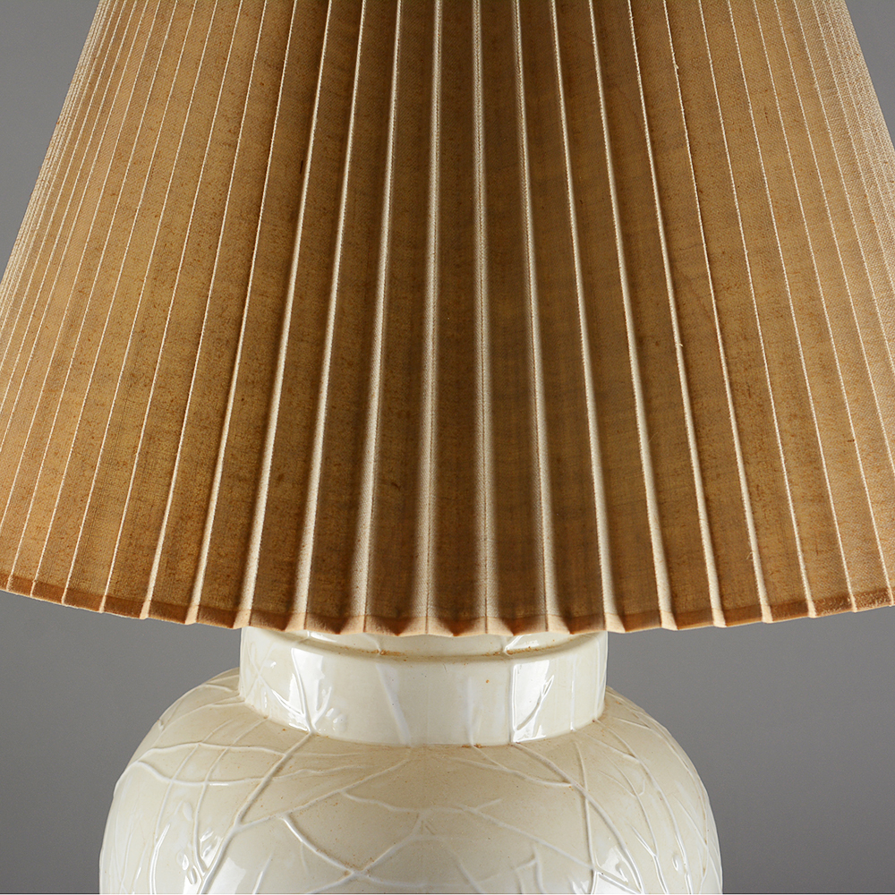 Pair of White Ceramic Table Lamps