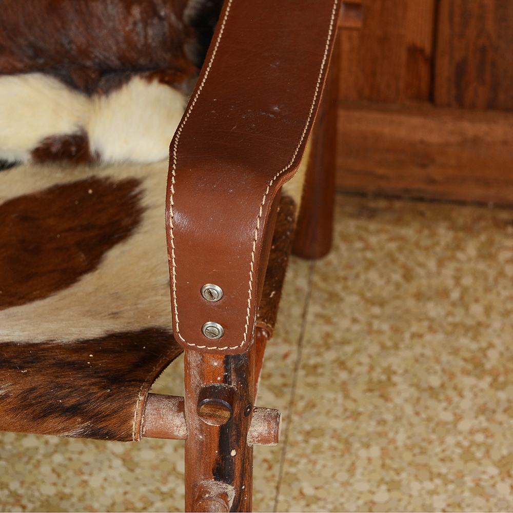 Cow Hide Lounge Chair