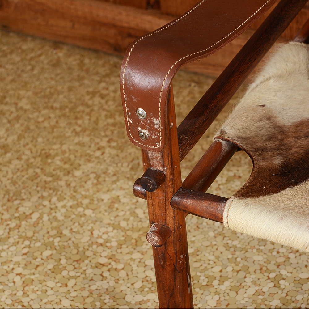 Cow Hide Lounge Chair