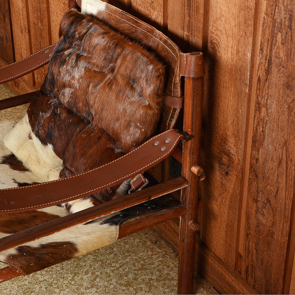 Cow Hide Lounge Chair