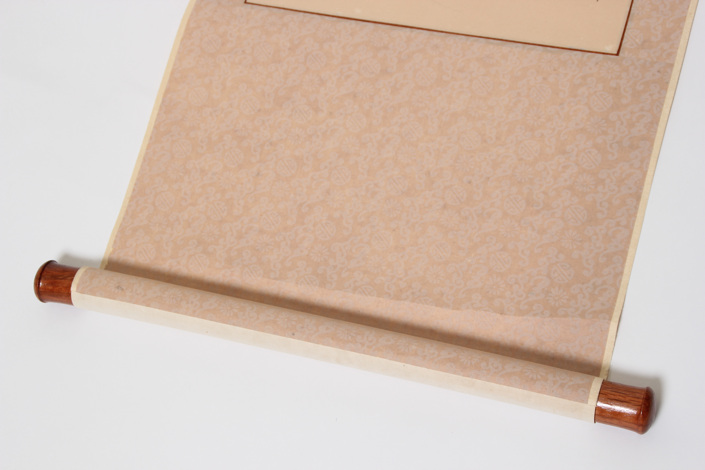 Japanese Painted Paper Scroll