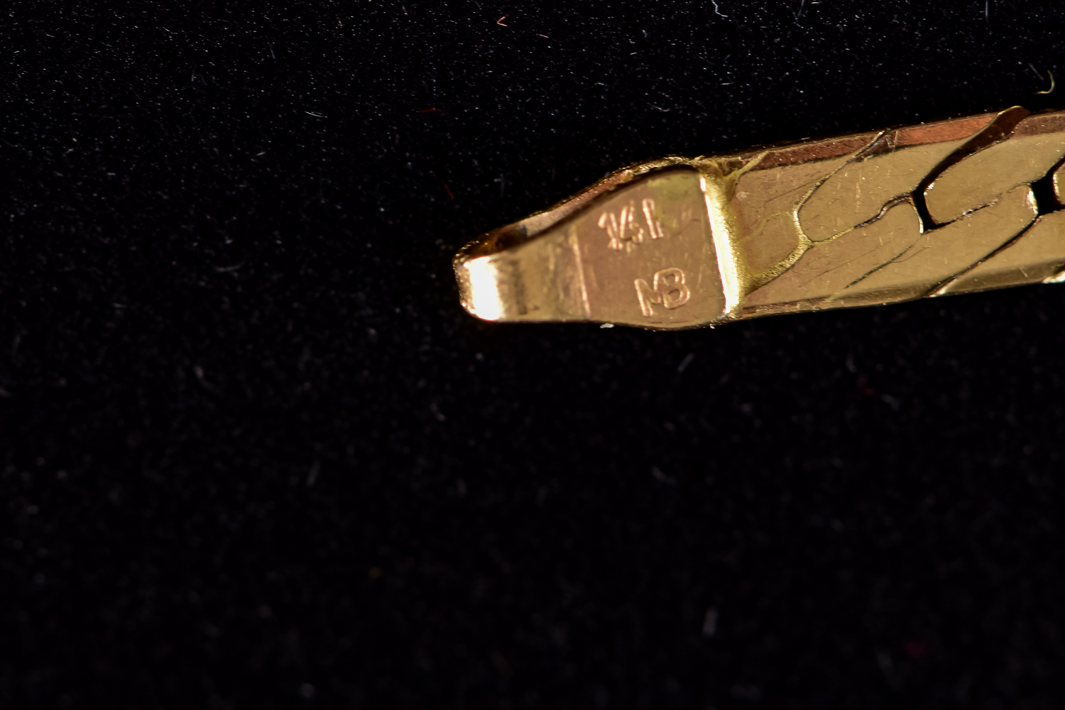 Gold Flat Chain Bracelet