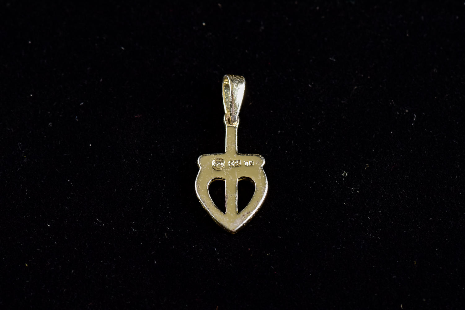 Silver Cross and Heart Pendant