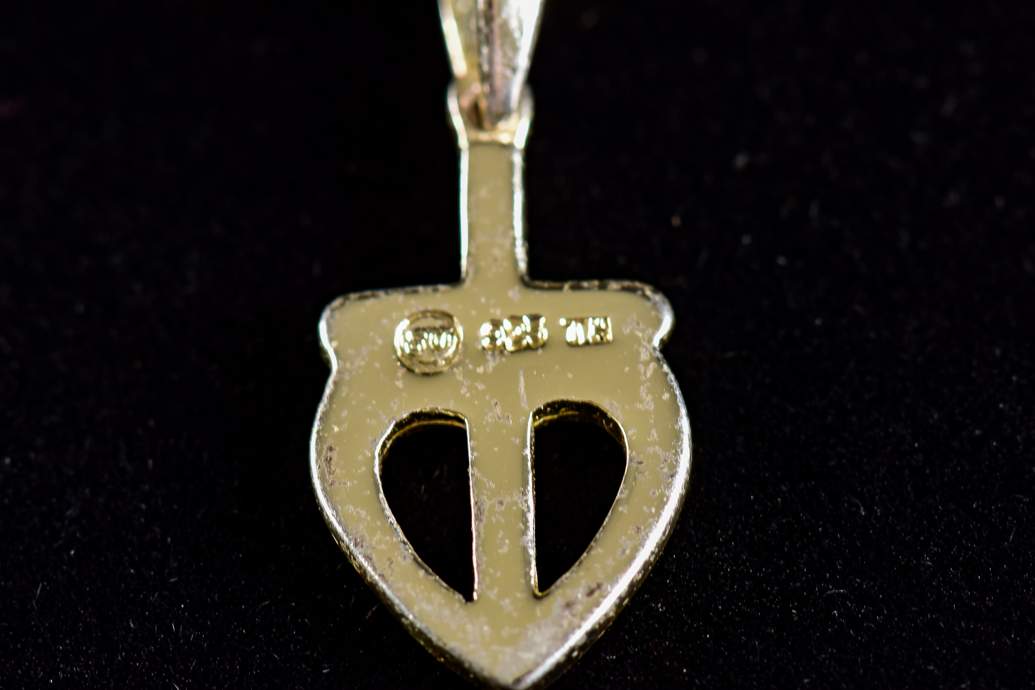 Silver Cross and Heart Pendant