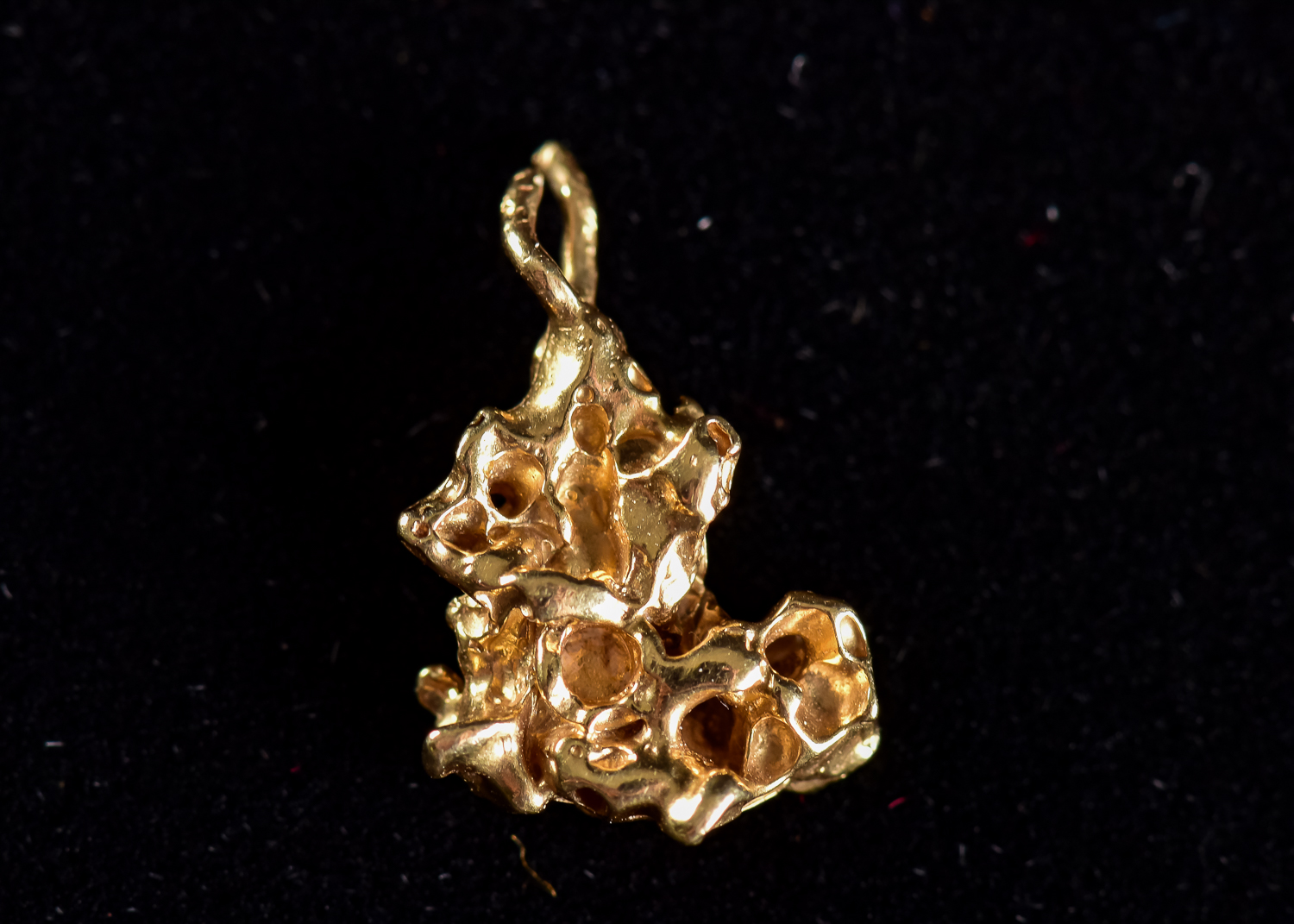 Gold Nugget Pendant