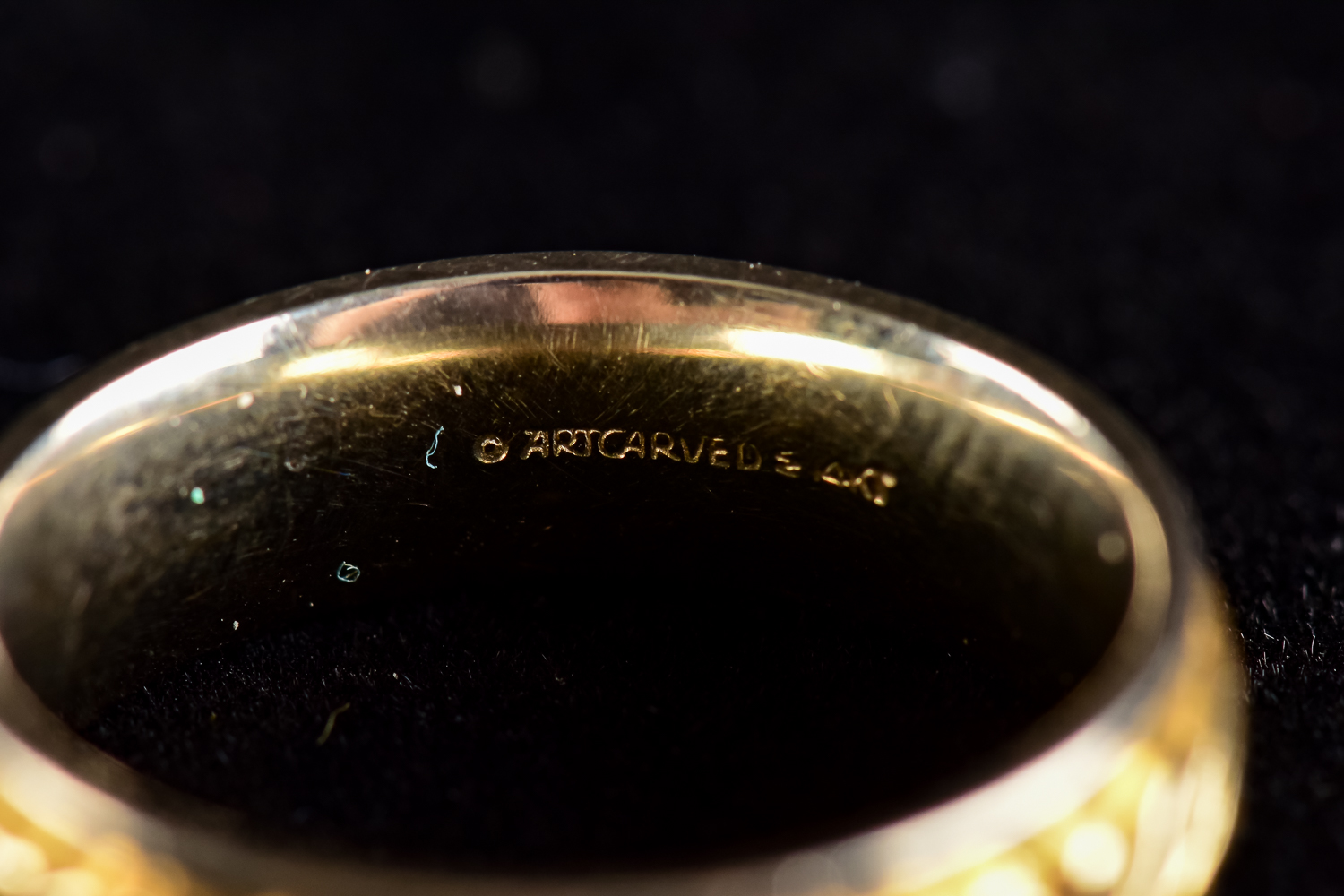 Floral Gold Band Ring