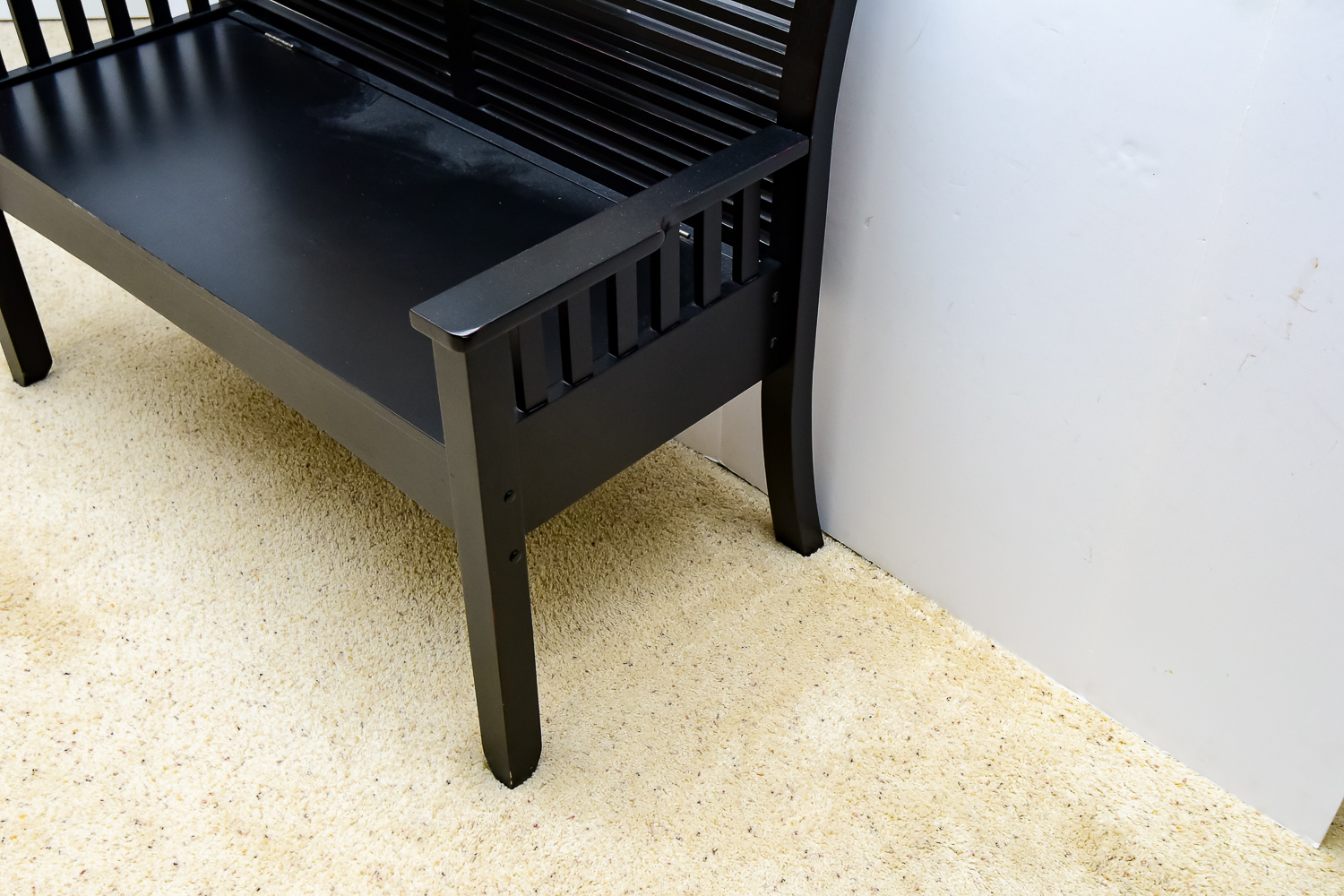 Contemporary Painted Wood Bench