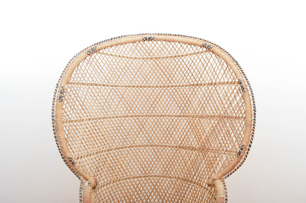 Vintage Ratan High Back Chair