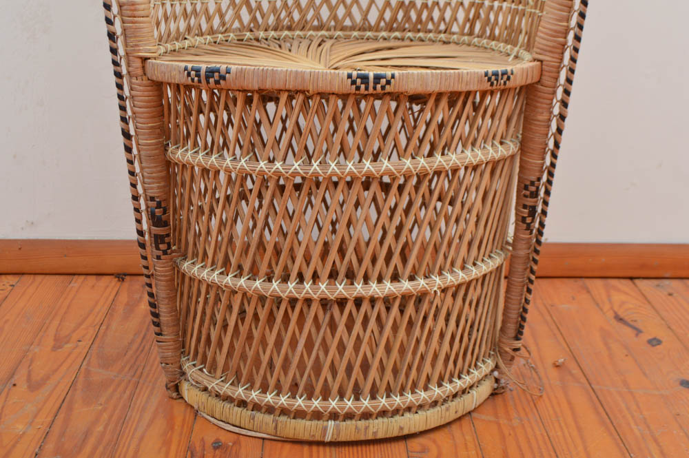 Vintage Ratan High Back Chair