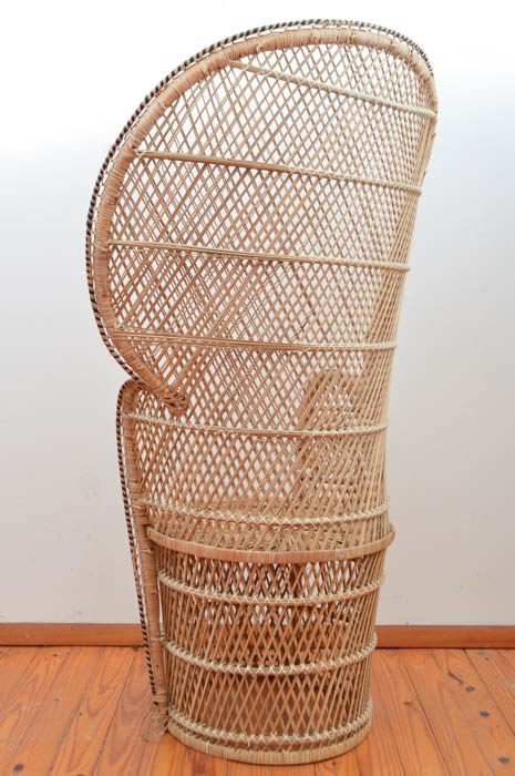 Vintage Ratan High Back Chair