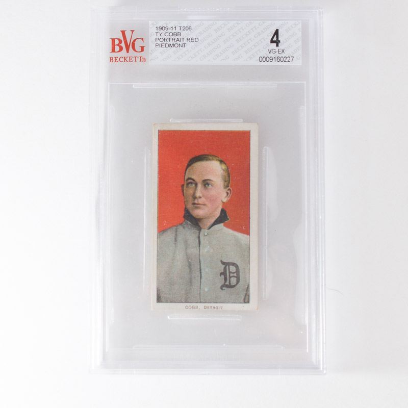 T206 Ty Cobb Red Portrait Baseball Card Beckett Graded 4