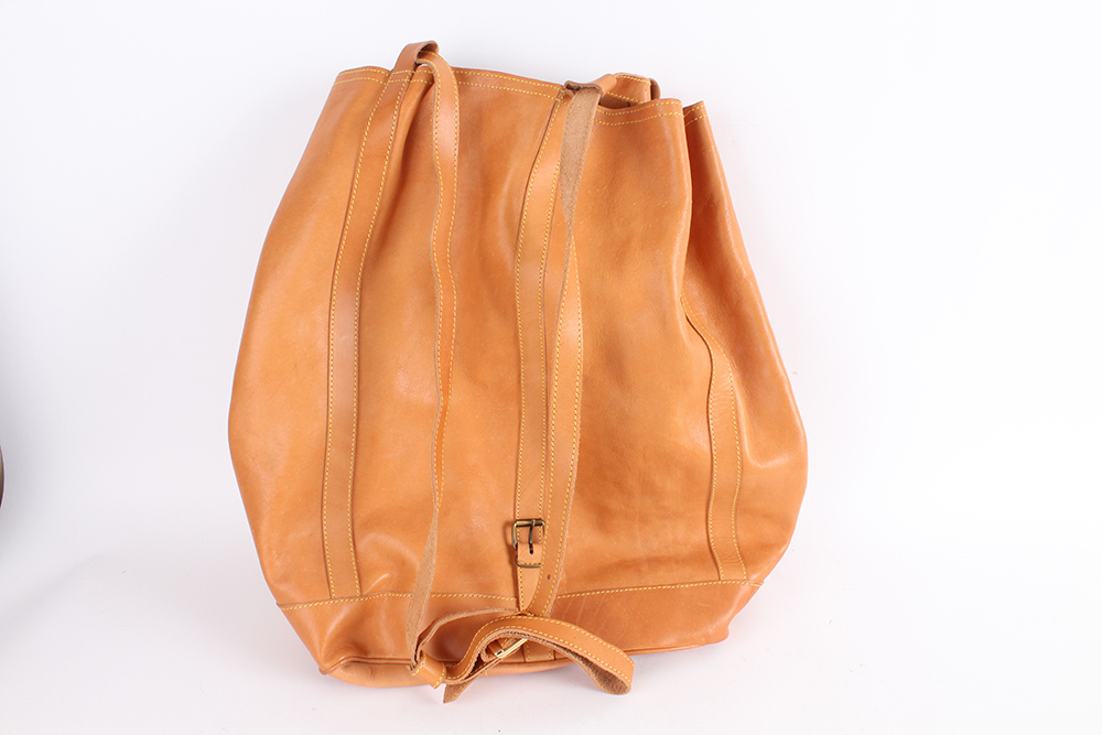 Trio of Leather Handbags in Burnt Sienna