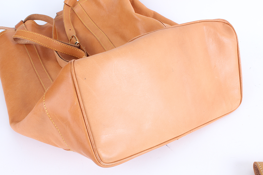 Trio of Leather Handbags in Burnt Sienna