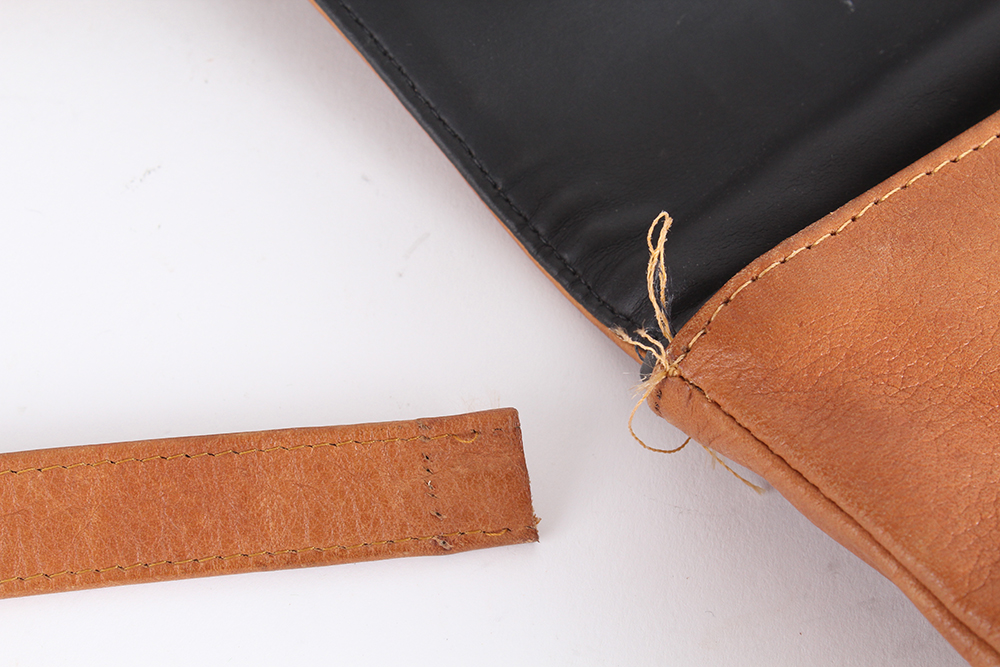 Trio of Leather Handbags in Burnt Sienna