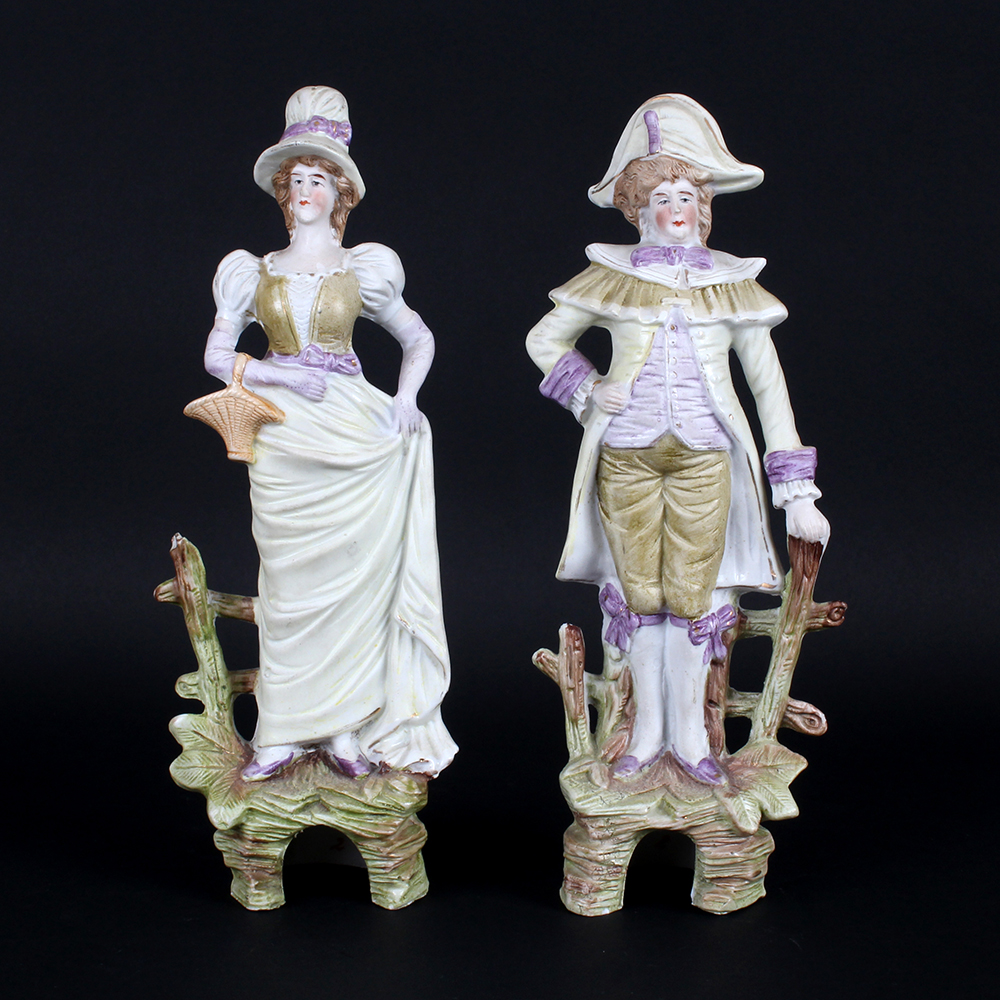 Turn of the Century Bisque Porecelain Figurines