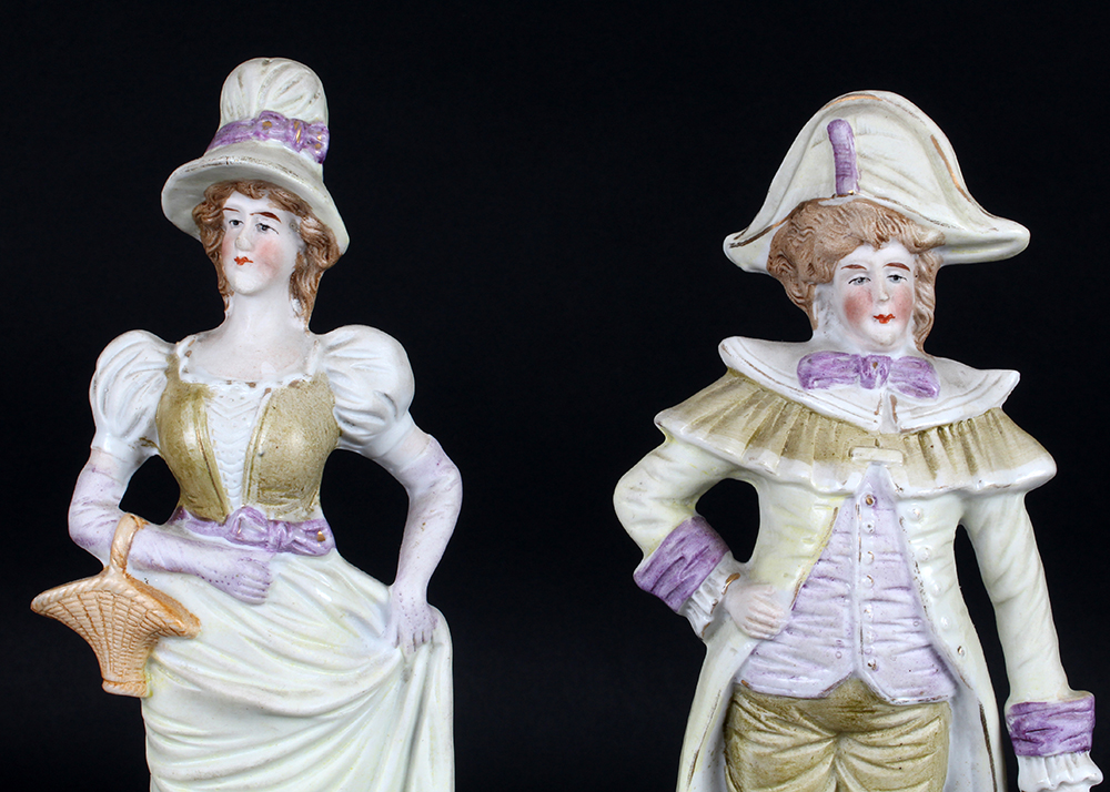 Turn of the Century Bisque Porecelain Figurines