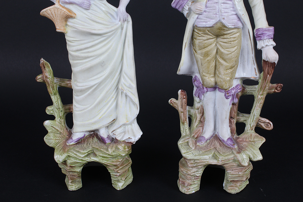 Turn of the Century Bisque Porecelain Figurines