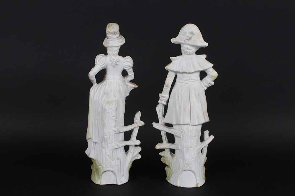 Turn of the Century Bisque Porecelain Figurines