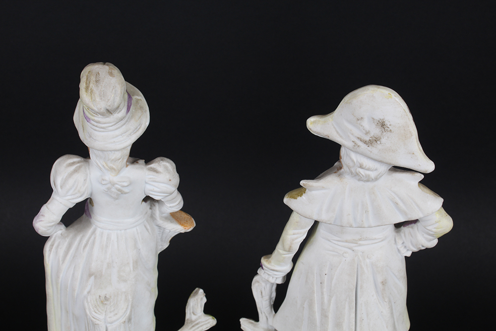 Turn of the Century Bisque Porecelain Figurines