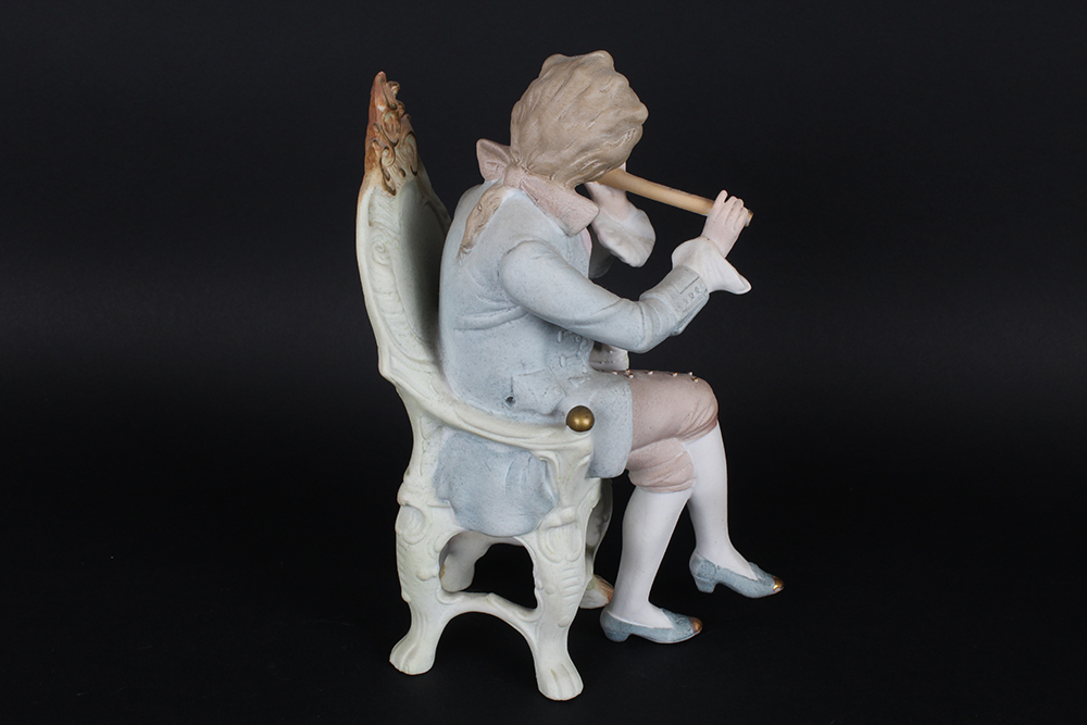 C. 1880 Unger, Schneider & Co. Porcelain Seated Couple Figurines