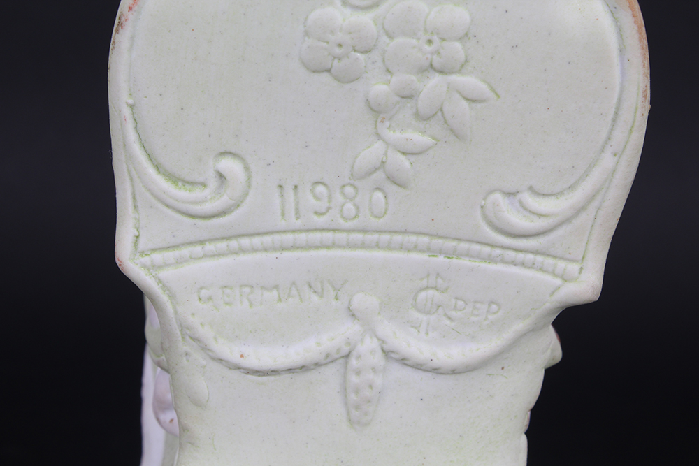 C. 1880 Unger, Schneider & Co. Porcelain Seated Couple Figurines