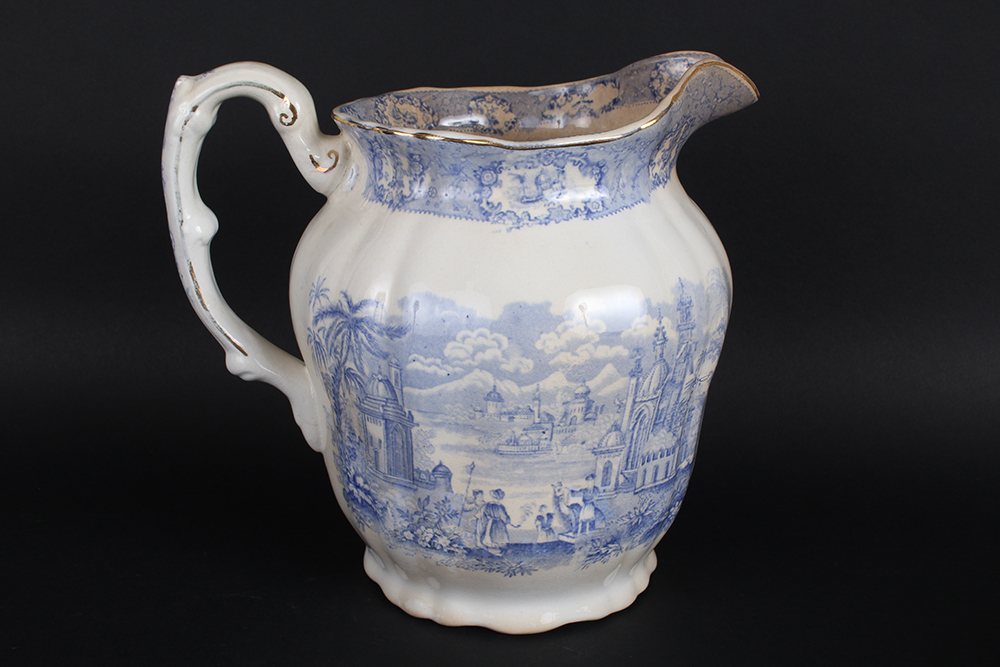 Ridgway Oriental Flow Blue China Servingware