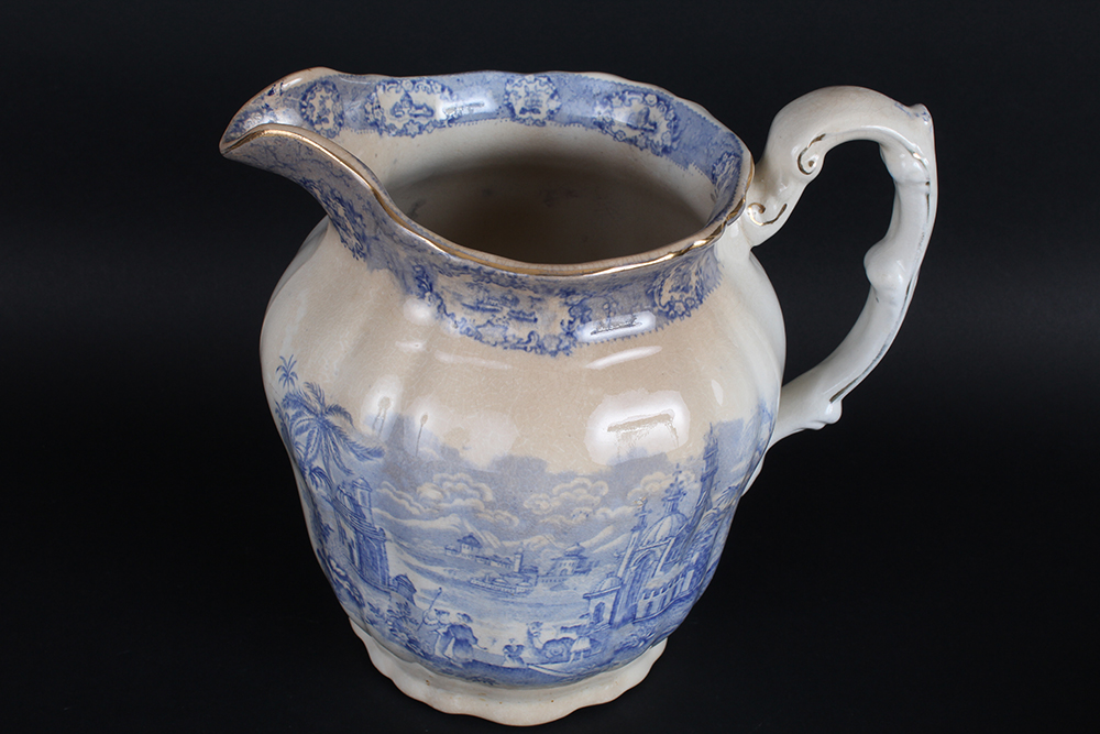 Ridgway Oriental Flow Blue China Servingware