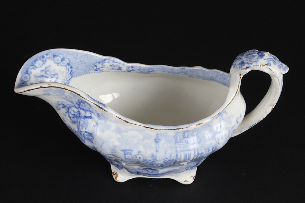 Ridgway Oriental Flow Blue China Servingware