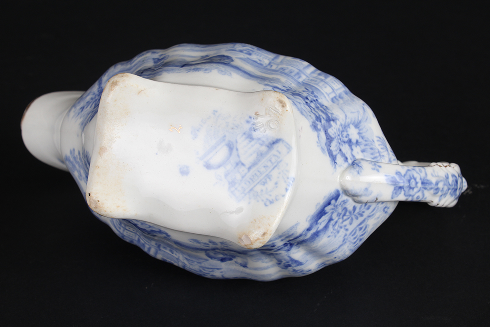 Ridgway Oriental Flow Blue China Servingware