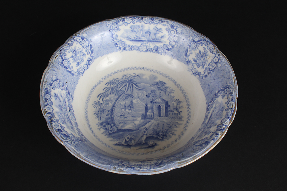 Ridgway Oriental Flow Blue China Servingware