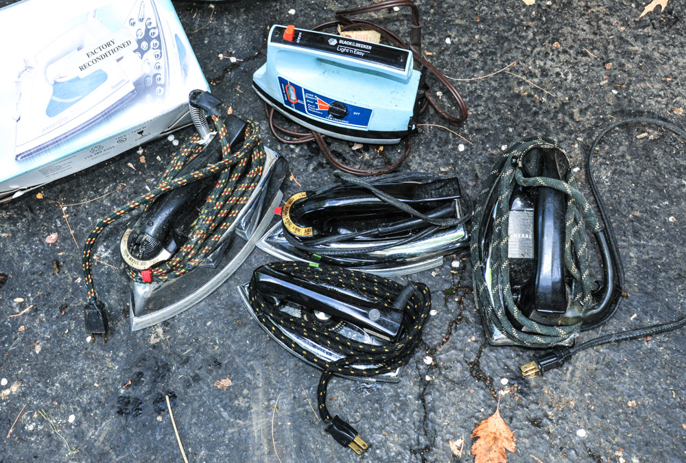 Collection of Vintage Clothing Irons