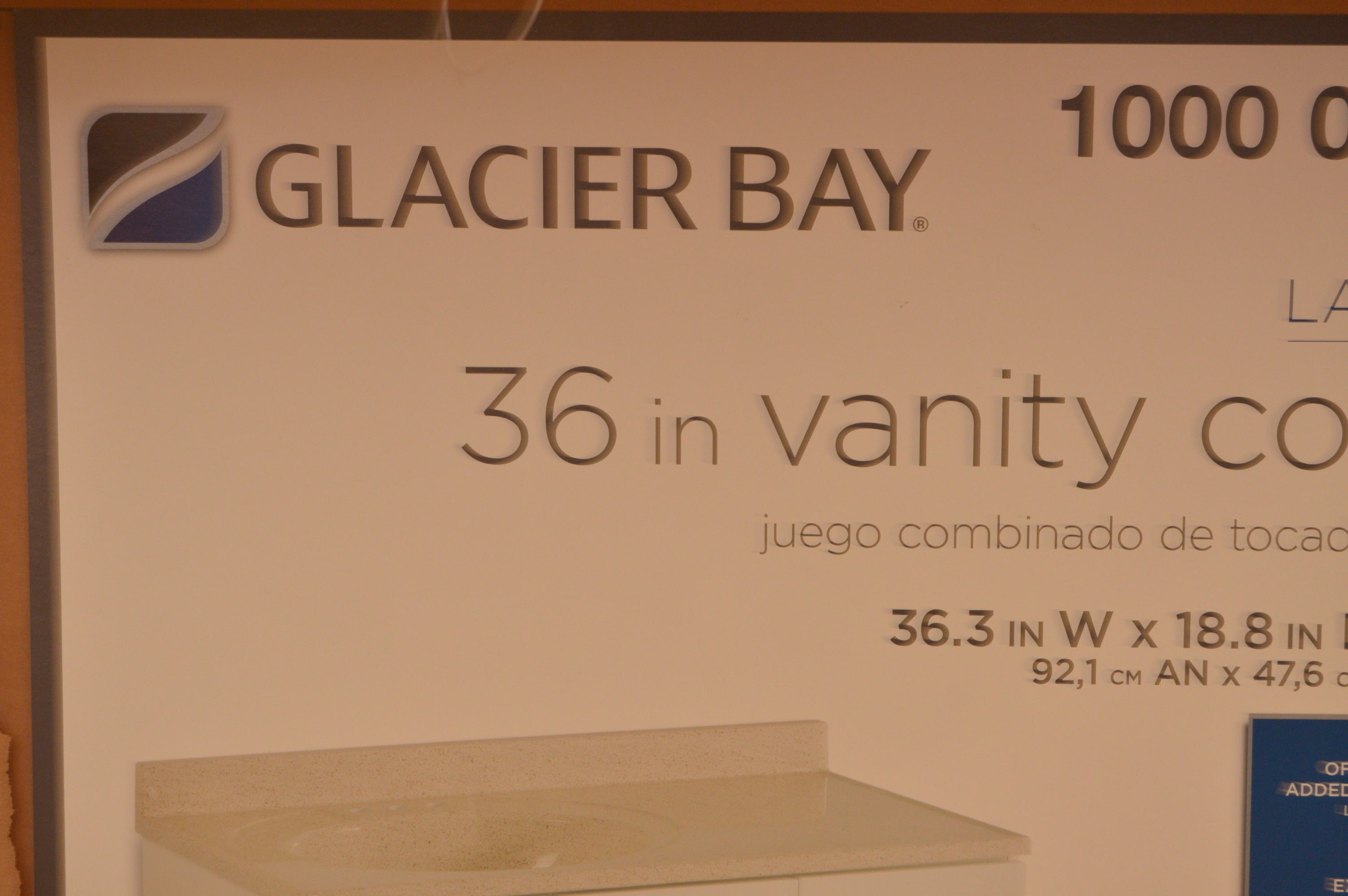 Glacier Bay 36" Vanity Combo