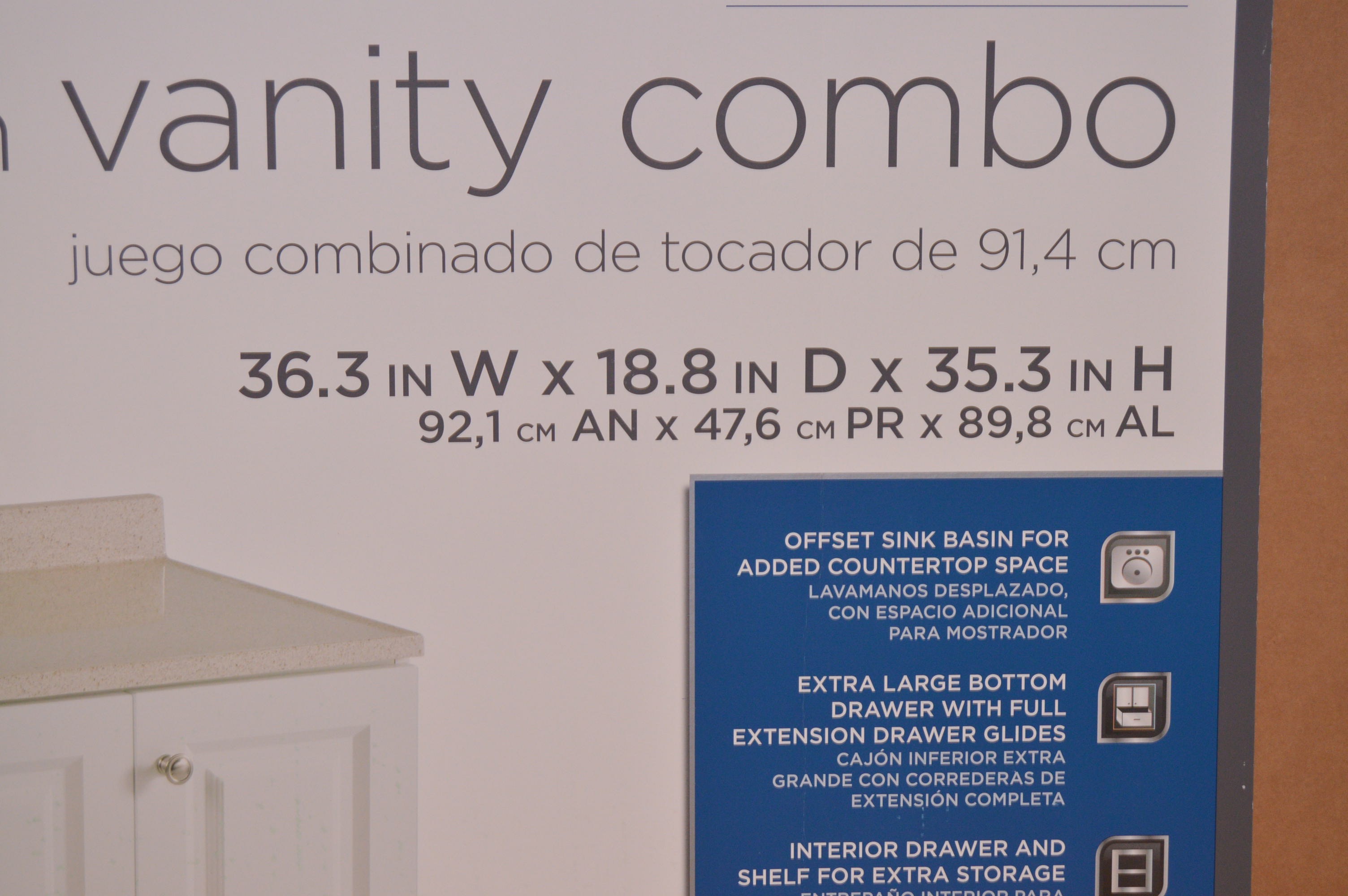 Glacier Bay 36" Vanity Combo