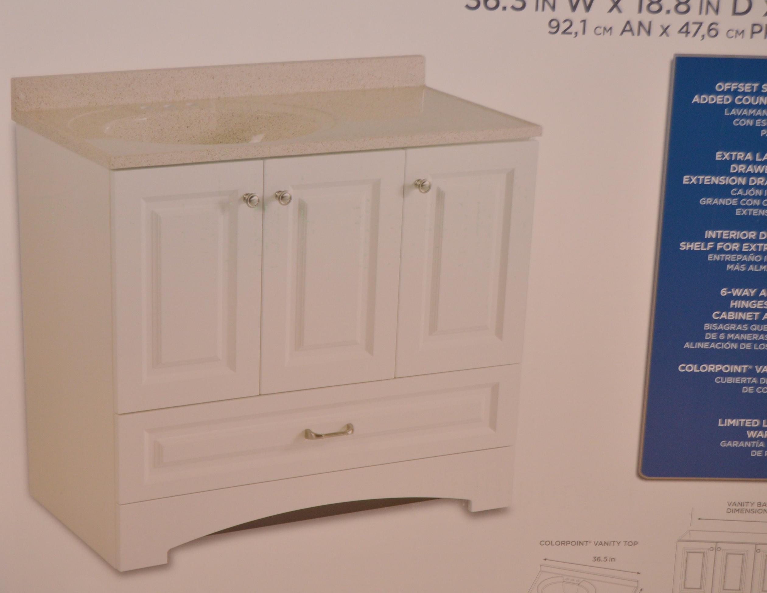 Glacier Bay 36" Vanity Combo