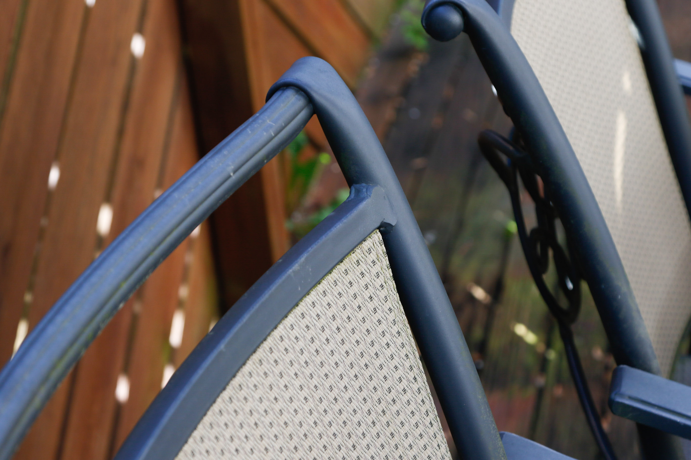 Ceramic Tile Top Patio Dining Table and Chairs with Umbrella